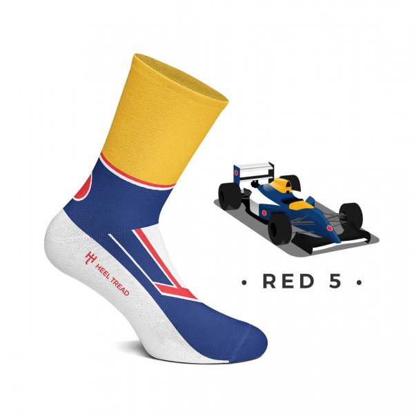 Heel Tread Socks – Red 5