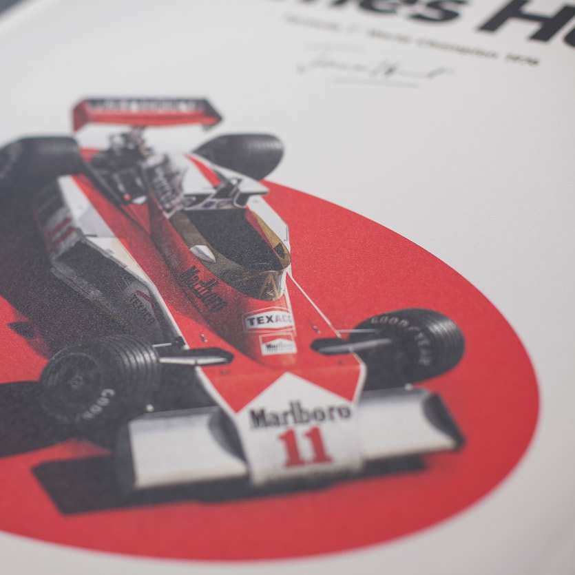 McLaren M23 – James Hunt – Japan – Japanese GP – 1976 – Poster