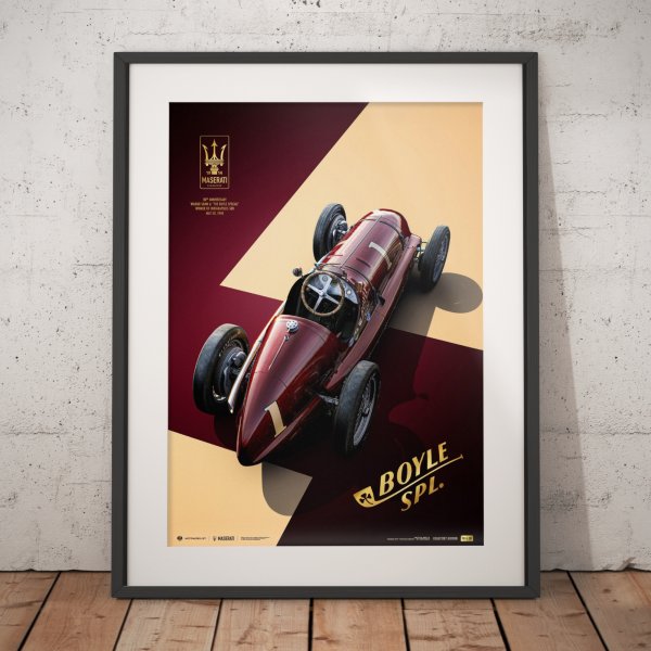 Maserati 8CTF – The Boyle Special – Indianapolis 500 Mile Race – 1940 – Poster | Collector’s Edition
