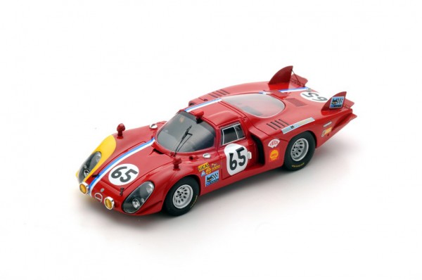 Alfa Romeo T33/2 Trosch/von Wendt 24h Le Mans 1968 Spark 1:43