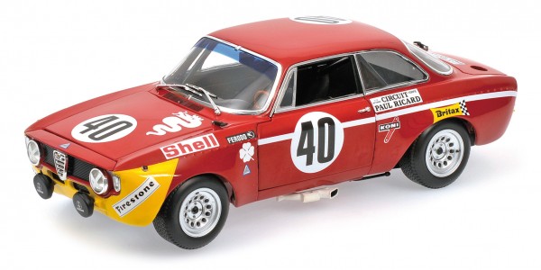 Alfa Romeo GTA 1300 Junior Picchi/Chasseuil Paul Ricard 1971 Minichamps 1:18