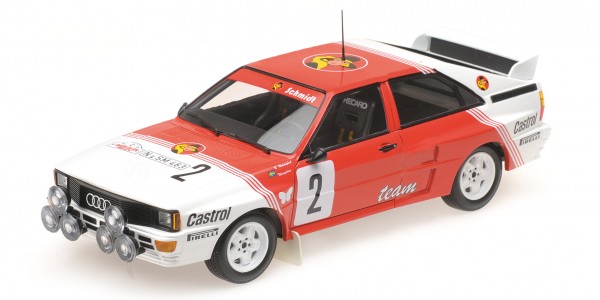 Audi Quattro Waldegaard/Thorszelius Boucles de Spa 1985 Minichamps 1:18