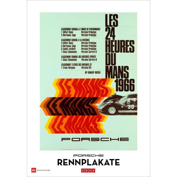 Porsche Rennplakate 2024 Kalender