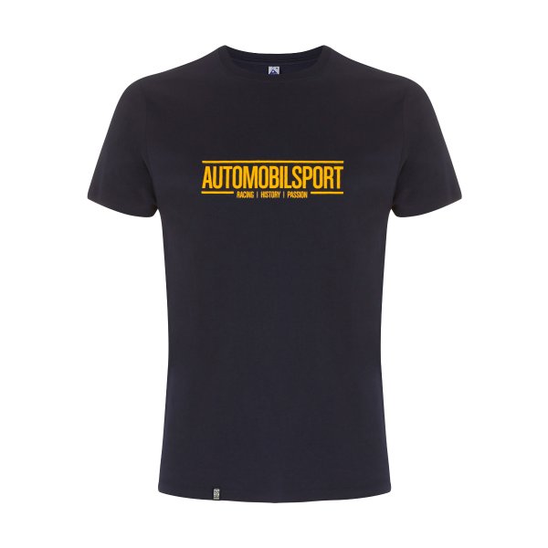 SPORTFAHRER T-Shirt – AUTOMOBILSPORT navy/yellow