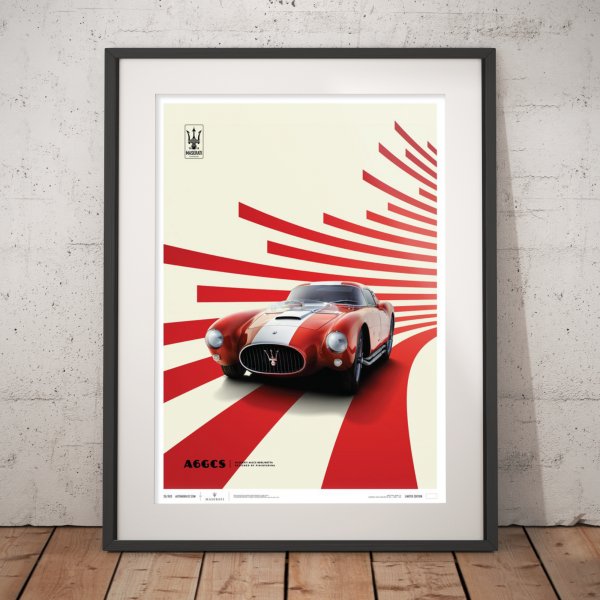 Maserati A6GCS Berlinetta 1954 – Red – Poster | Limited Edition