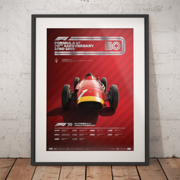Formula 1® Decades – 50s Maserati – Poster | Collector’s Edition