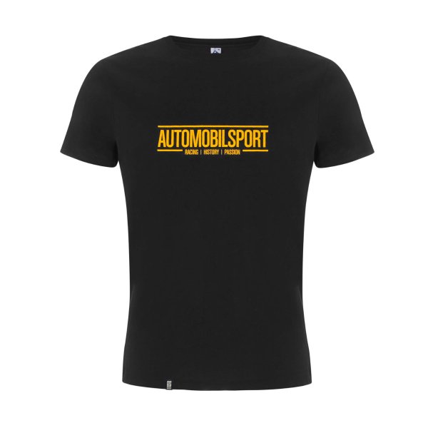 SPORTFAHRER T-shirt – AUTOMOBILSPORT black/yellow