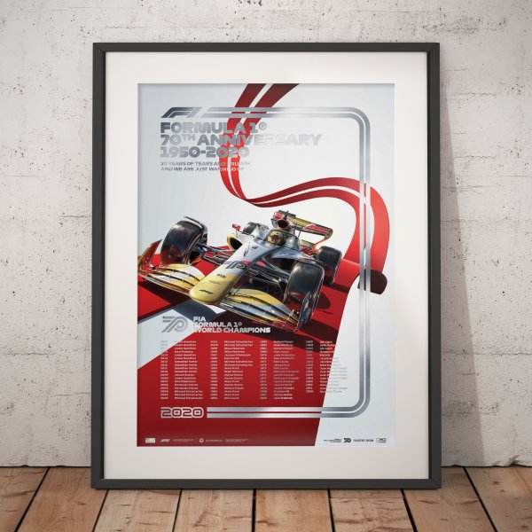 FIA Formula 1® World Champions 1950–2019 – 70th Anniversary – Poster | Collector’s Edition