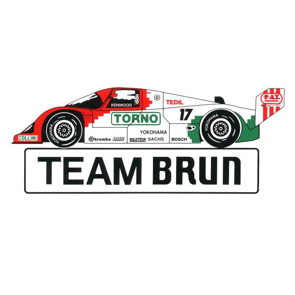 Aufkleber Brun Motorsport – Porsche 956/962