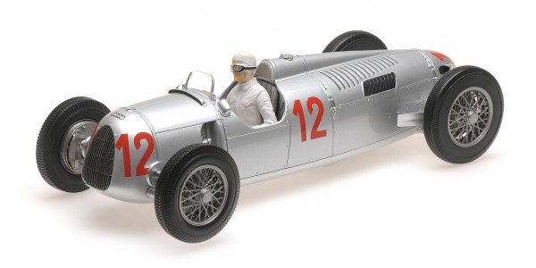 Auto Union Typ C Stuck/von Delius Hungarian GP 1936 Minichamps 1:18